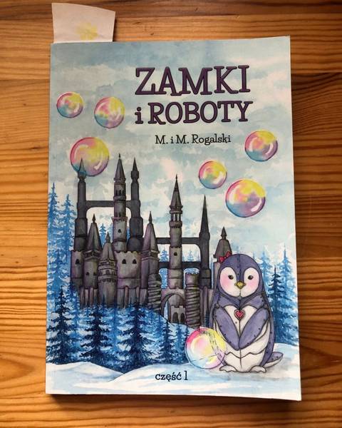 Okładka książki „Zamki i Roboty” – Mikołaja i Mateusza Rogalskich