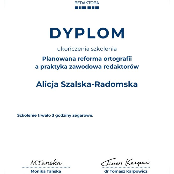 AR_dyplom_reforma_Alicja Szalska-Radomska AR_dyplom_reforma_Alicja Szalska-Radomska
